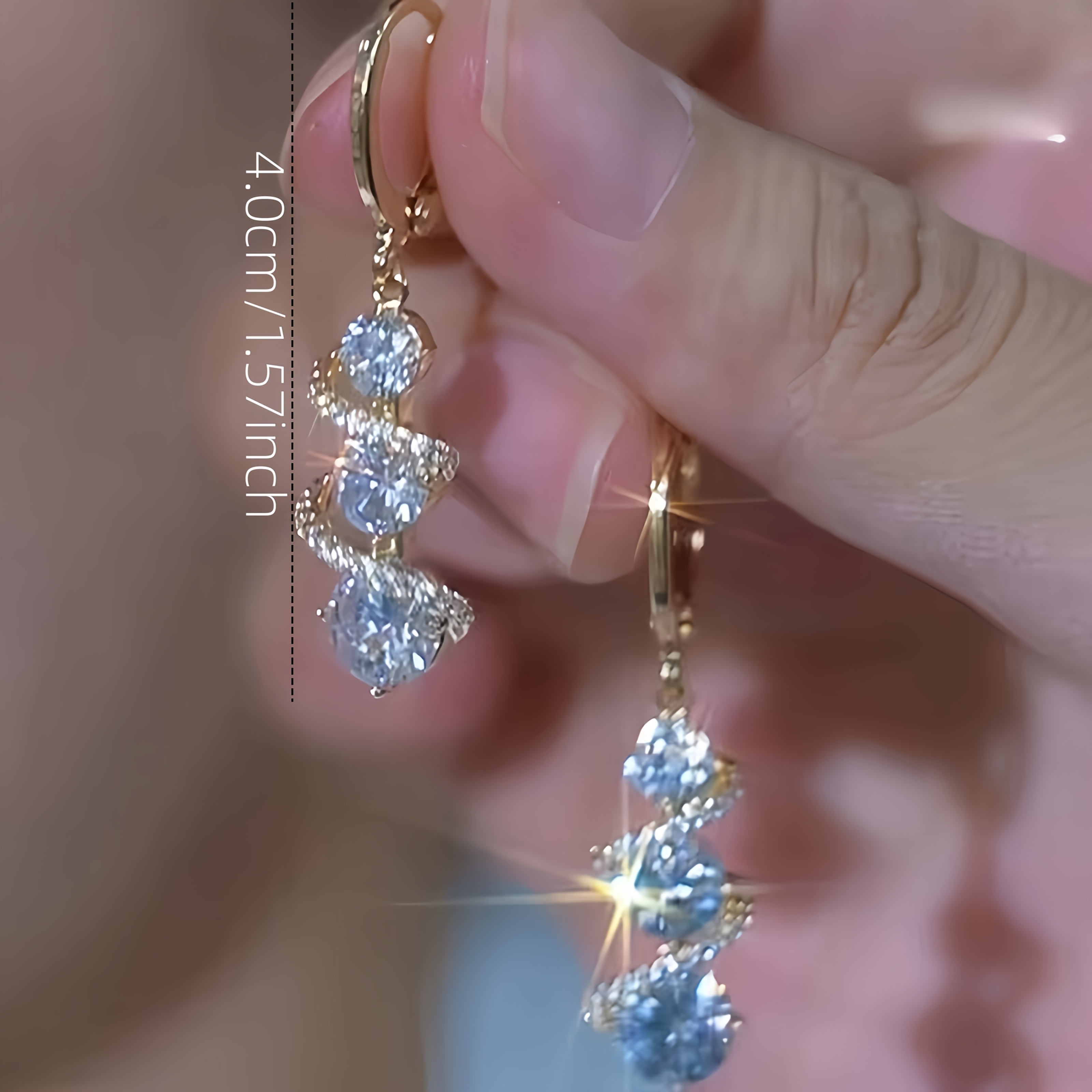 Women's Exquisite Zirconia Stone Earrings for Daily Wear